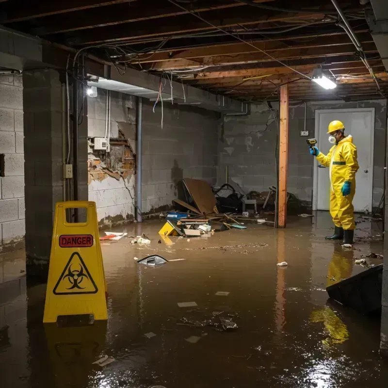 Flooded Basement Electrical Hazard in Pulaski County, MO Property