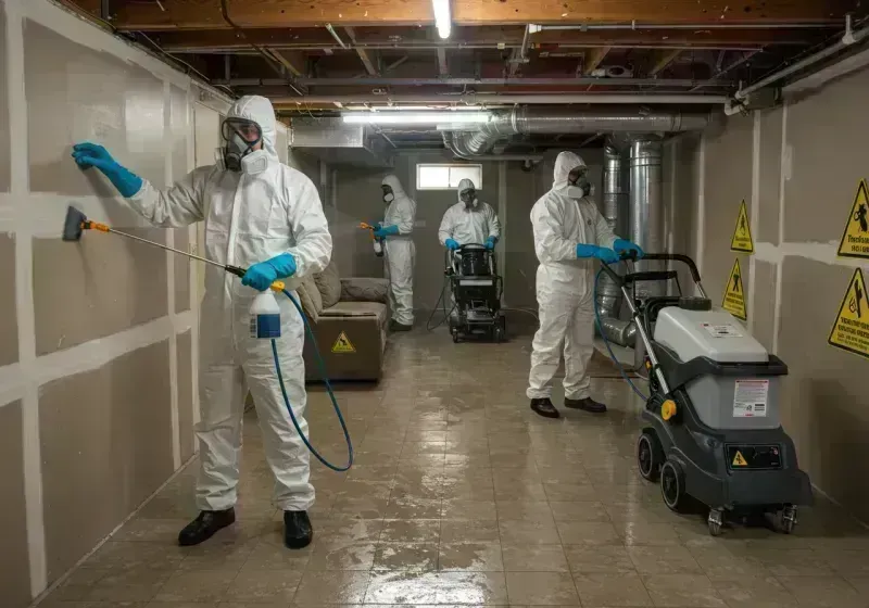 Basement Moisture Removal and Structural Drying process in Pulaski County, MO